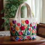 Bolsa Artesanal - Jardín de Tulipanes