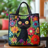 Bolsa Artesanal - Gato Negro Mágico