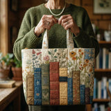 Bolsa Artesanal - Libros y Flores