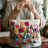 Bolsa Artesanal - Jardín de Tulipanes